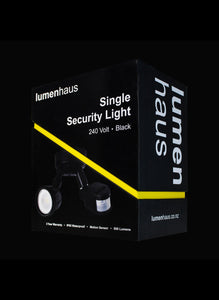 Single Security Light Black